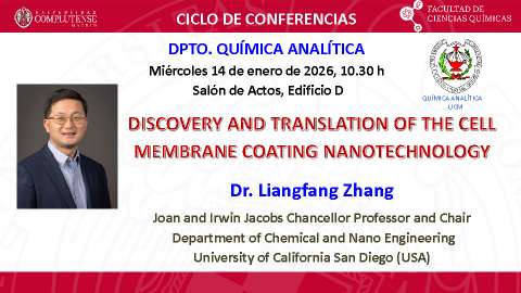 "Discovery and translation of the cell membrane coating nanotechnology" por Dr. Lianfang Zhang